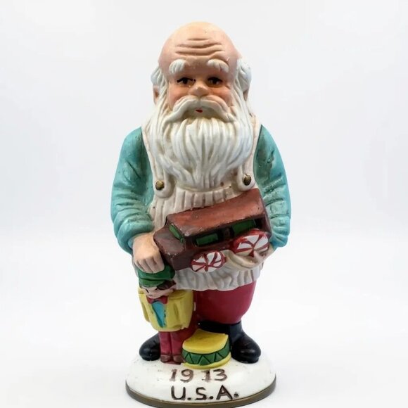 Limited Edition Porcelain Antique Santa Collectible 1913 USA Figure - Picture 1 of 7